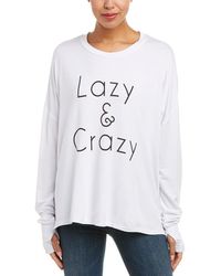 The Laundry Room Crazy Lazy Top - White