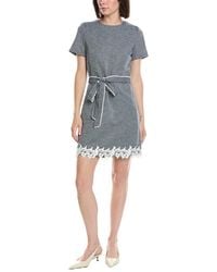 Cece - A-Line Linen-Blend Mini Dress - Lyst