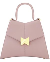 Mac Duggal - Medium Angular Leather Handbag - Lyst