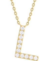 Sabrina Designs - 14K 0.21 Ct. Tw. Diamond L Initial Pendant - Lyst