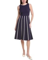 Anne Klein - Fit & Flare Midi Dress - Lyst