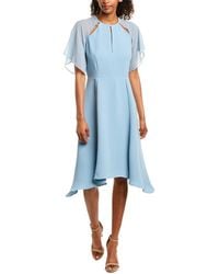 reiss tavia asymmetric midi dress