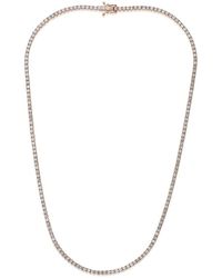 Diana M. Jewels - Fine Jewelry 14k Rose Gold 9.00 Ct. Tw. Diamond Tennis Necklace - Lyst