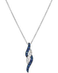 Le Vian - Le Vian Nude Palette 14K 0.24 Ct. Tw. Diamond & Sapphire Pendant Necklace - Lyst