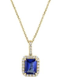 Effy Fine Jewelry - 14K 2.28 Ct. Tw. Diamond & Tanzanite Necklace - Lyst