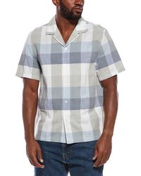 Madewell - Short Sleeve Button Up Linen-Blend Shirt - Lyst