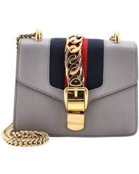 Gucci - Leather Sylvie Chain Shoulder Bag Mini (Authentic Pre-Loved) - Lyst