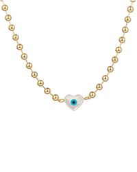 Eye Candy LA - The Luxe Collection Titanium Eye Heart Pendant Necklace - Lyst