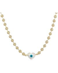 Eye Candy LA - The Luxe Collection Titanium Eye Heart Pendant Necklace - Lyst