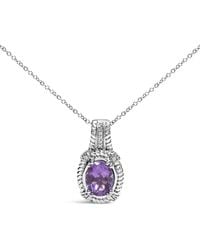 Haus of Brilliance - 1.75 Ct. Tw. Diamond & Amethyst Pendant Necklace - Lyst