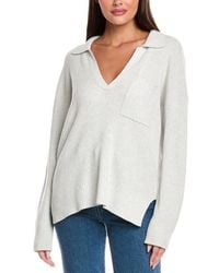Splendid - Kristen Wool & Silk-Blend Polo Sweater - Lyst