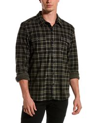 FOR THE REPUBLIC - Stretch Flannel Shirt - Lyst