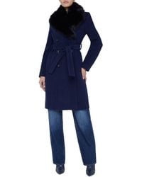 L'Agence - Tristan Belted Wool-Blend Coat - Lyst