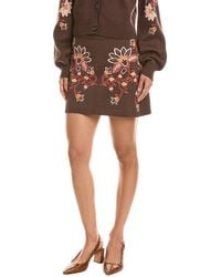 NVLT - Jacquard Sweater Skirt - Lyst
