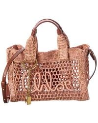 Chloé - Summer Banana Small Raffia & Leather Tote - Lyst