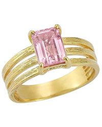 Reiss - 14k 1.00 Ct. Tw. Rose Quartz Cocktail Ring - Lyst