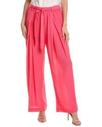 Nicole Miller - Tie Waist Pant - Lyst
