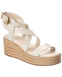SCHUTZ SHOES - Harper Leather Flatform Sandal - Lyst