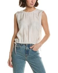 ATM - Silk Cropped Top - Lyst