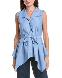 Natori - Techno Poplin Handkerchief Hem Shirt - Lyst