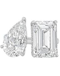 Diana M. Jewels - Diana M. 14K 4.00 Ct. Tw. Lab-Grown Diamond Two-Stone Ring - Lyst