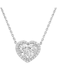 Diana M. Jewels - 14K 3.00 Ct. Tw. Lab-Grown Diamond Solitaire Pendant - Lyst
