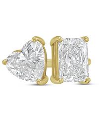 Diana M. Jewels - Diana M. 18K 15.00 Ct. Tw. Lab-Grown Diamond Two-Stone Ring - Lyst