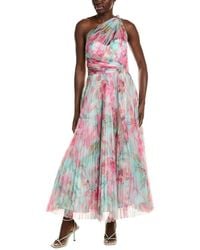 Hutch - Philippa Pleated Mesh Gown - Lyst