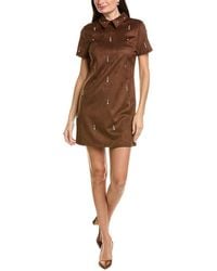 Ellen Tracy - Faux Suede Dress - Lyst