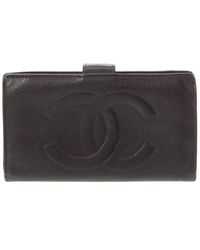 Chanel - Caviar Leather Cc Wallet (Authentic Pre-Owned) - Lyst