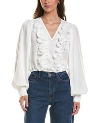 Gracia - V-Neck Detailed Crop Top - Lyst