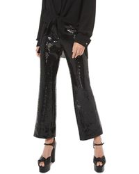 Michael Kors - Sequined Double Crepe-sablé Cropped Trousers - Lyst