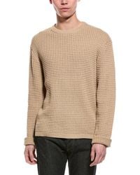 Slate & Stone - Waffle Knit Wool-Blend Crewneck Sweater - Lyst