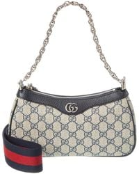 Gucci - Ophidia Small GG Supreme Canvas & Leather Shoulder Bag - Lyst