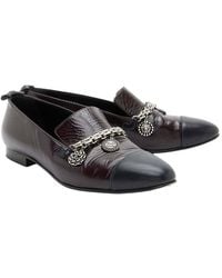 CHANEL - Leather Cc Charm Cap Toe Loafer (authentic Pre-loved) - Lyst