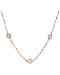 Diana M. Jewels - Fine Jewelry 14k Rose Gold 0.70 Ct. Tw. Diamond Necklace - Lyst