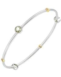 Gemstones - 1.91 Ct. Tw. Diamond & Lemon Quartz Bangle Bracelet - Lyst
