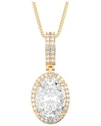 Amairah - 14K Rose 5.00 Ct. Tw. Lab-Grown Diamond Pendant Necklace - Lyst