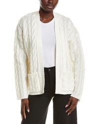 NAADAM - Ultra Luxe Wool & Cashmere-Blend Open Cable Cardigan - Lyst