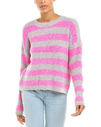 Autumn Cashmere - Boucle Striped Wool & Cashmere-Blend Sweater - Lyst