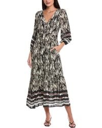 Velvet By Graham & Spencer - Balloon Sleeve Midi Dress - Lyst