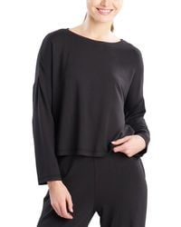 Natori - Kaia Terry Destination Long Sleeve Top - Lyst