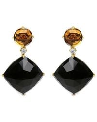 Haus of Brilliance - Colorful Gemstones 18K 48.77 Ct. Tw. Diamond & Gemstone Dangle Earrings - Lyst