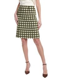 Oscar de la Renta - Chenille Tweed Silk-Lined Wool-Blend Pencil Skirt - Lyst