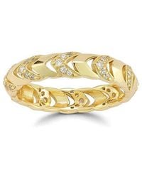 Sphera Milano - 14K Over Cz Chevron Ring - Lyst