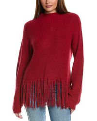 Hannah Rose - Hadley Mock Neck Cashmere-blend Sweater - Lyst