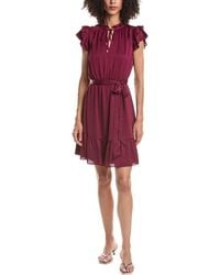 Anne Klein - Flutter Sleeve Short Dress - Lyst