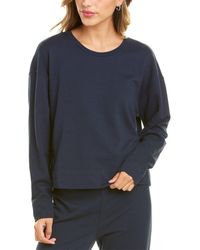 James Perse Relaxed Cropped Pullover - Blue