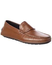 BOSS - Noel Leather Moccasin - Lyst