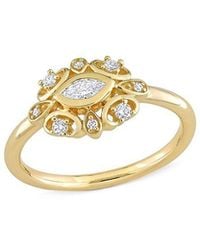 Rina Limor - 14k 0.26 Ct. Tw. Diamond Cluster Ring - Lyst
